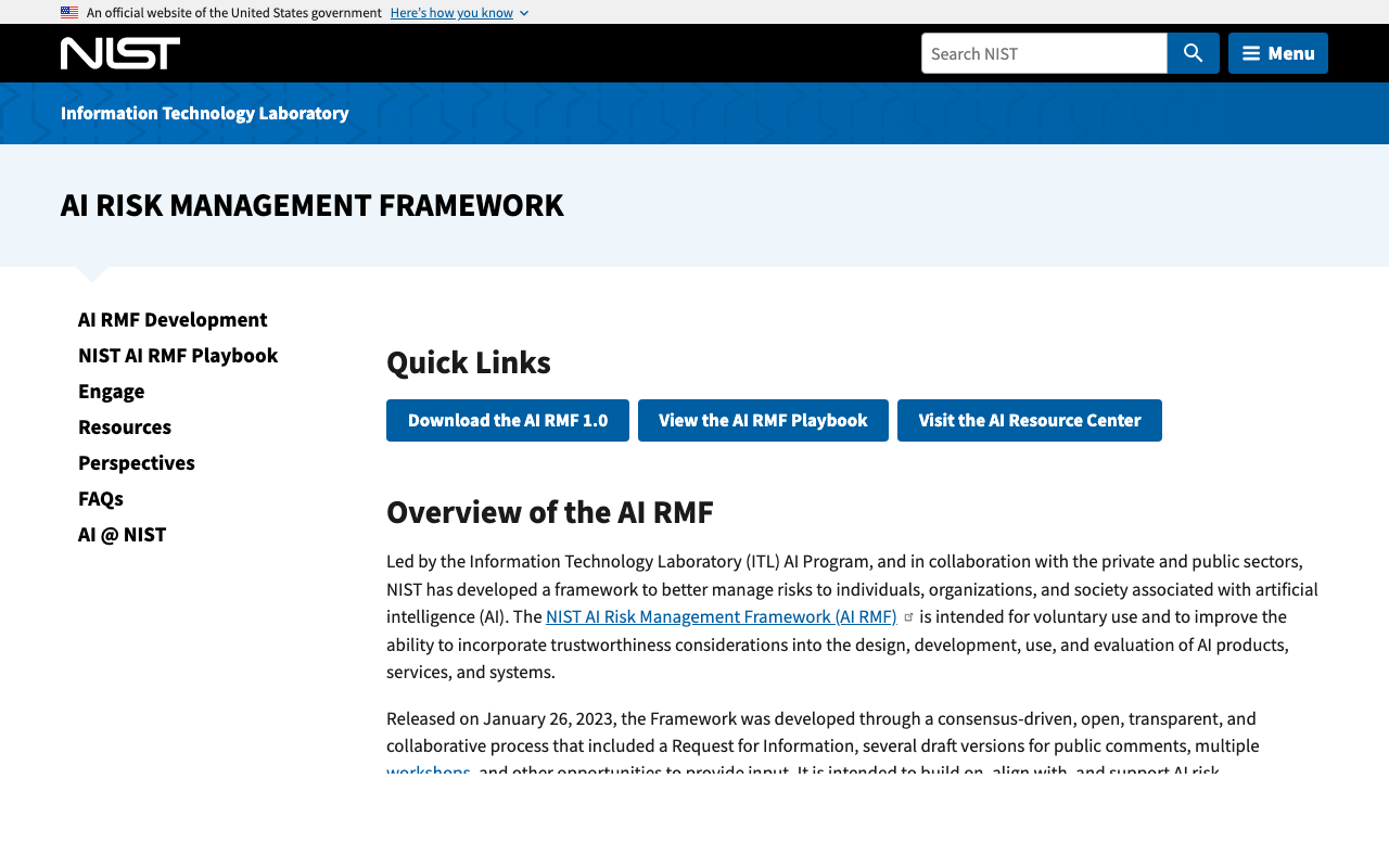 The NIST AI Risk Management Framework provides the Govern, Map, Measure, Manage structure that maps directly to agent governance pillars